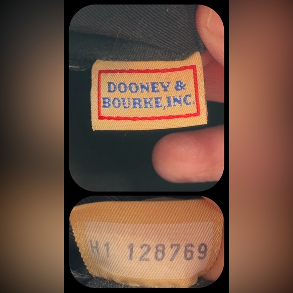 Vintage Dooney & Bourke Red Brown Doctor Satchel Speedy Style Pebbled Leather - Picture 5 of 12